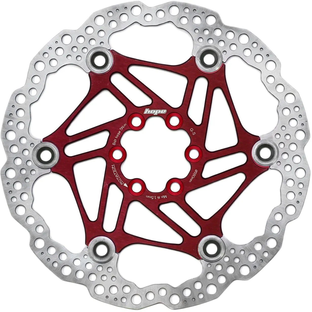 Hope Floating Disc Rotor 180mm 6 Bolt