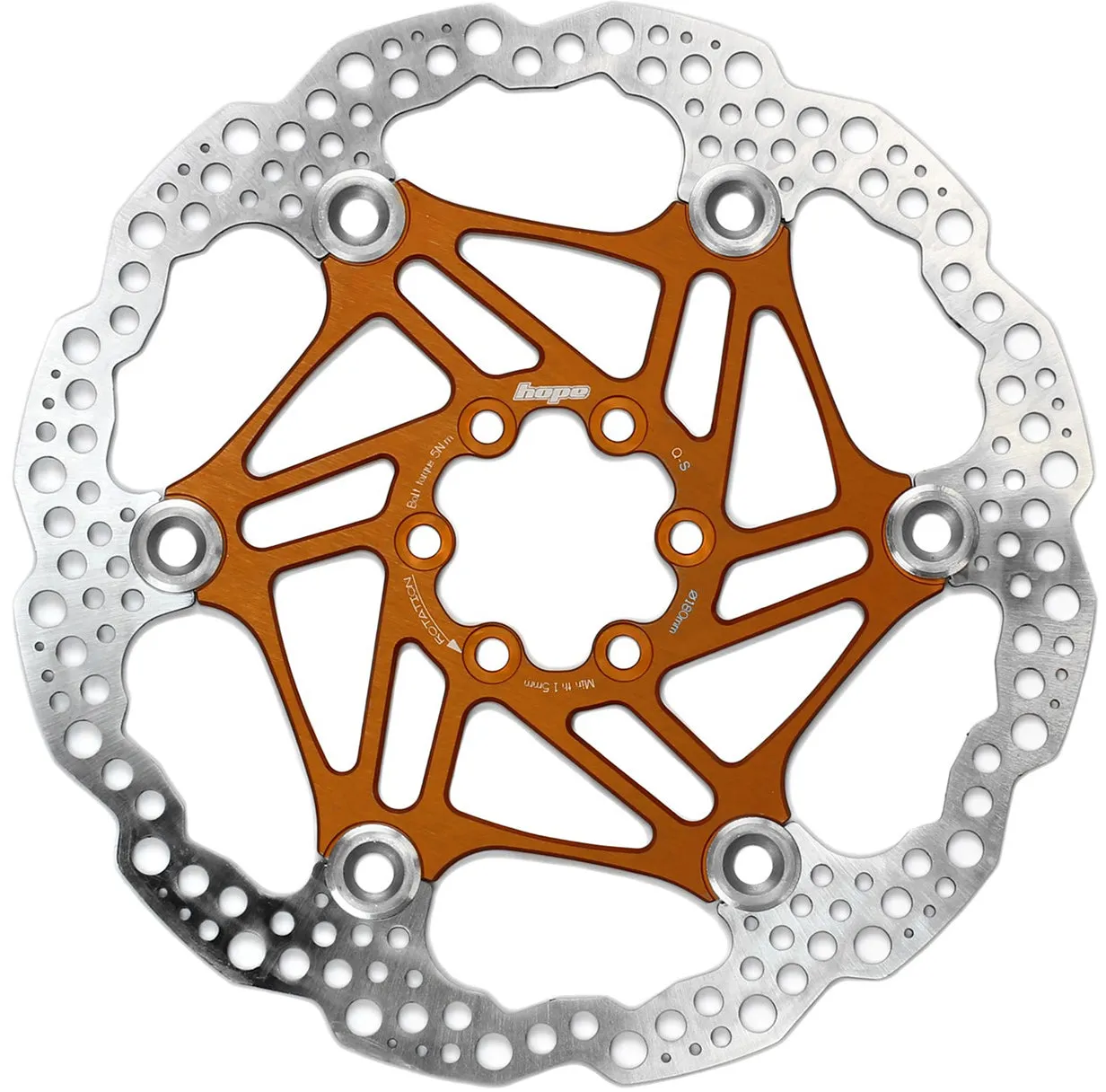Hope Floating Disc Rotor 180mm 6 Bolt