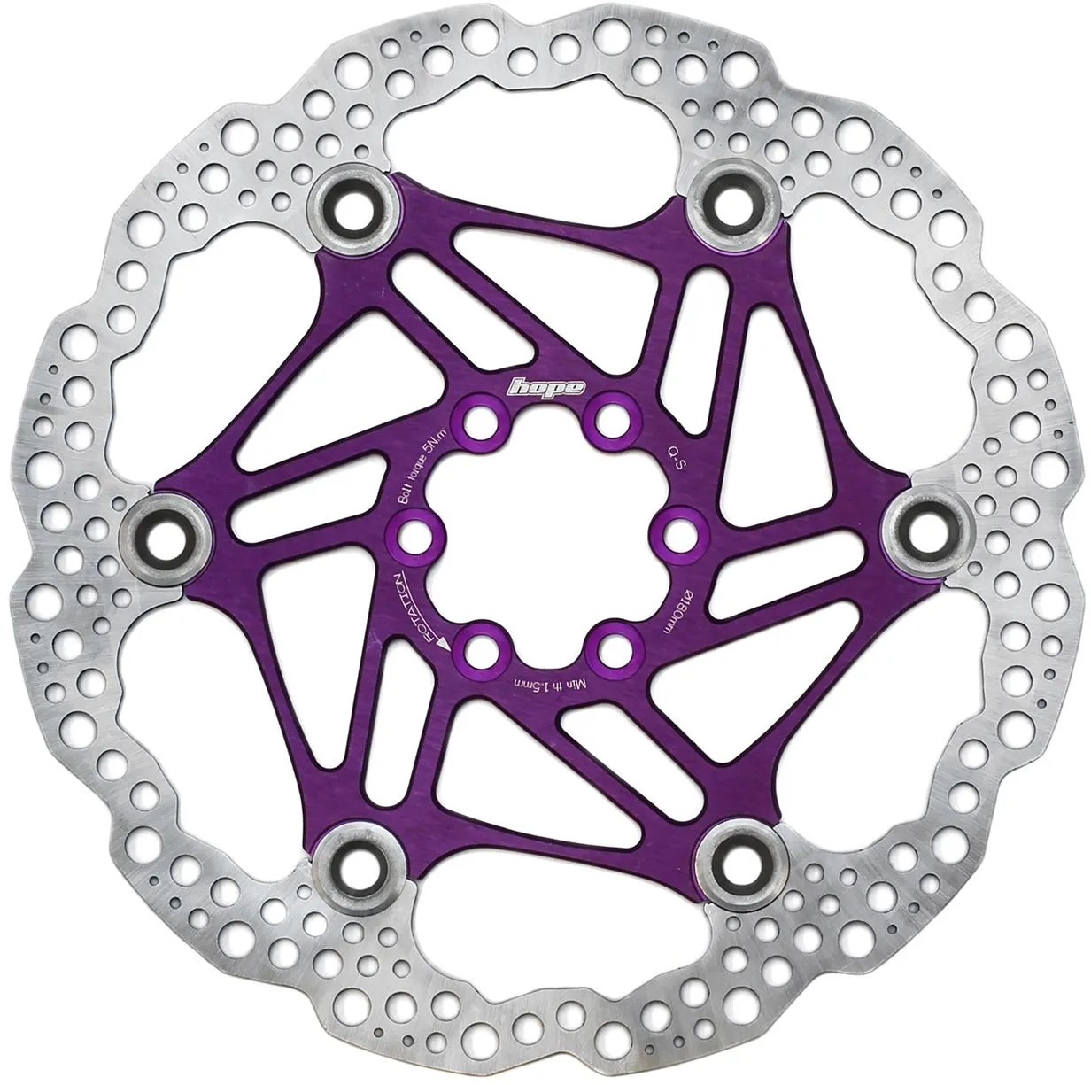 Hope Floating Disc Rotor 180mm 6 Bolt