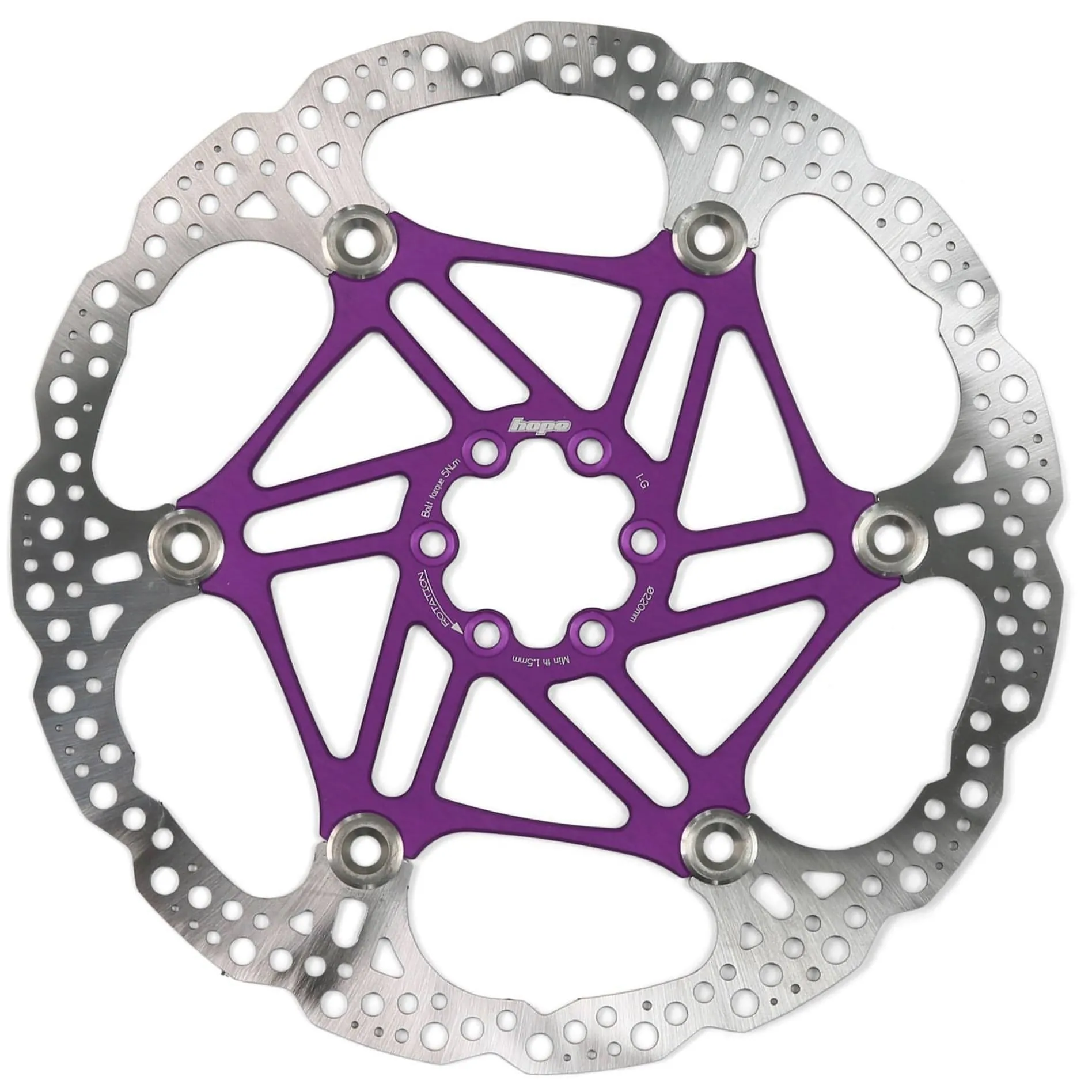 Hope Floating Disc Rotor 220mm 6 Bolt