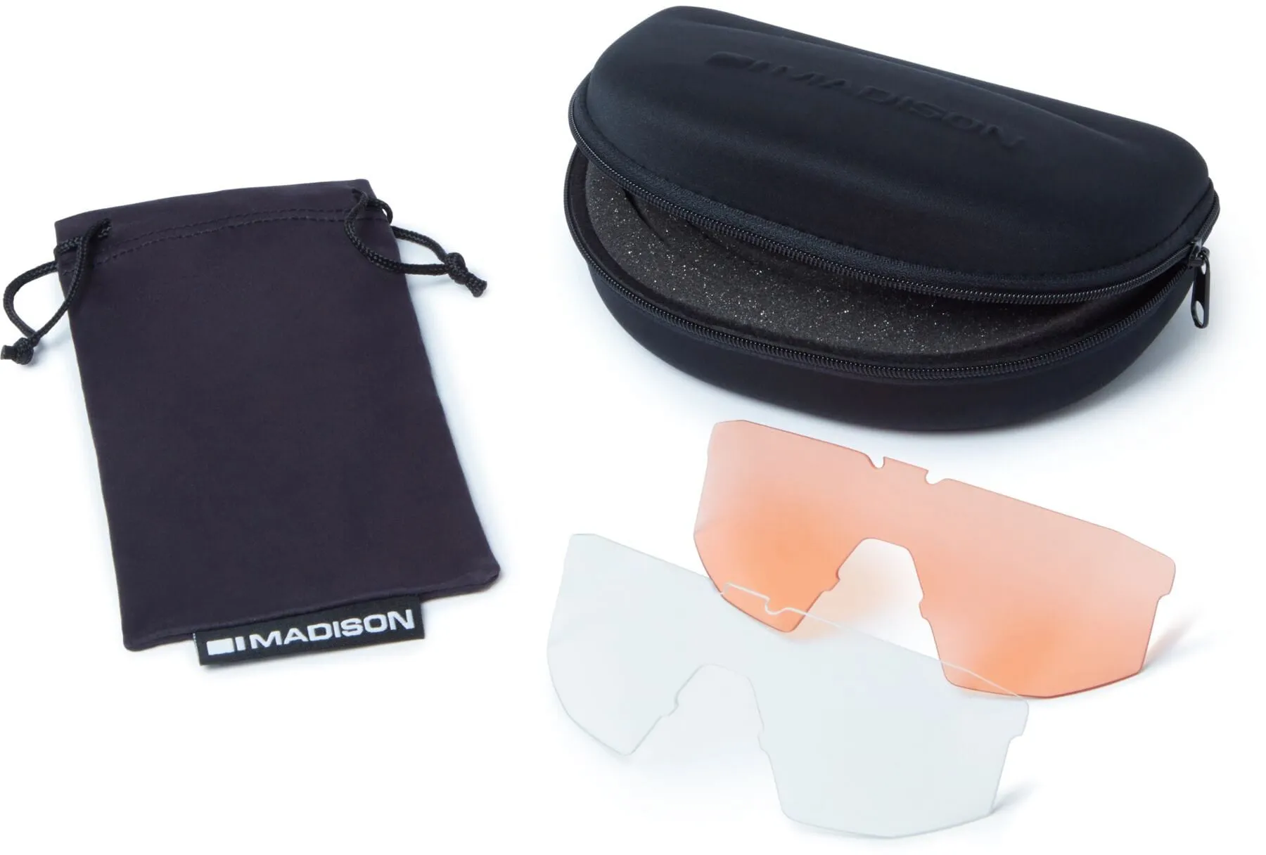 Madison Cipher 3 Pack Lens Cycling Sunglasses - Grey