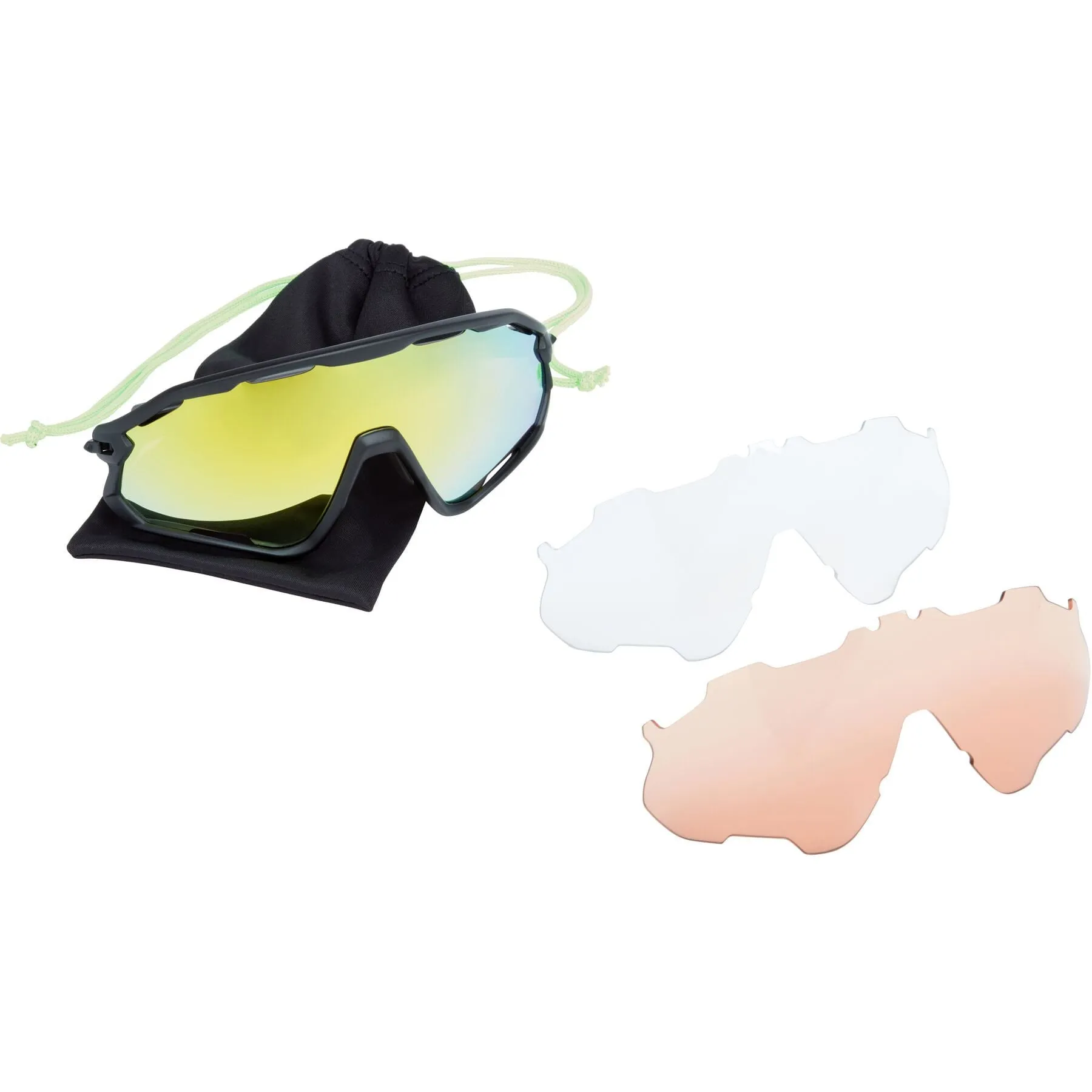 Madison Code Breaker 2 Cycling Sunglasses - Matt Black with 3 Lenses