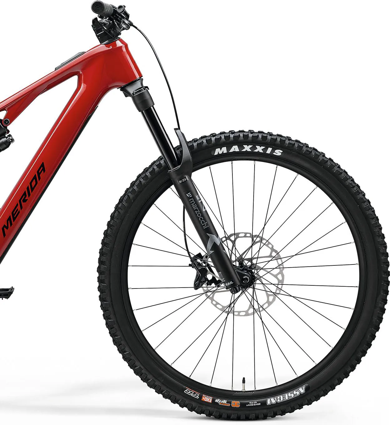 Merida eOne-Sixty SL 6000 Carbon Electric Full Suspension Mountain Bike 2025 - Glossy Heritage Red