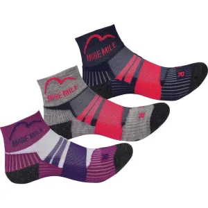 More Mile Endurance (3 Pack) Junior Running Socks - Multi