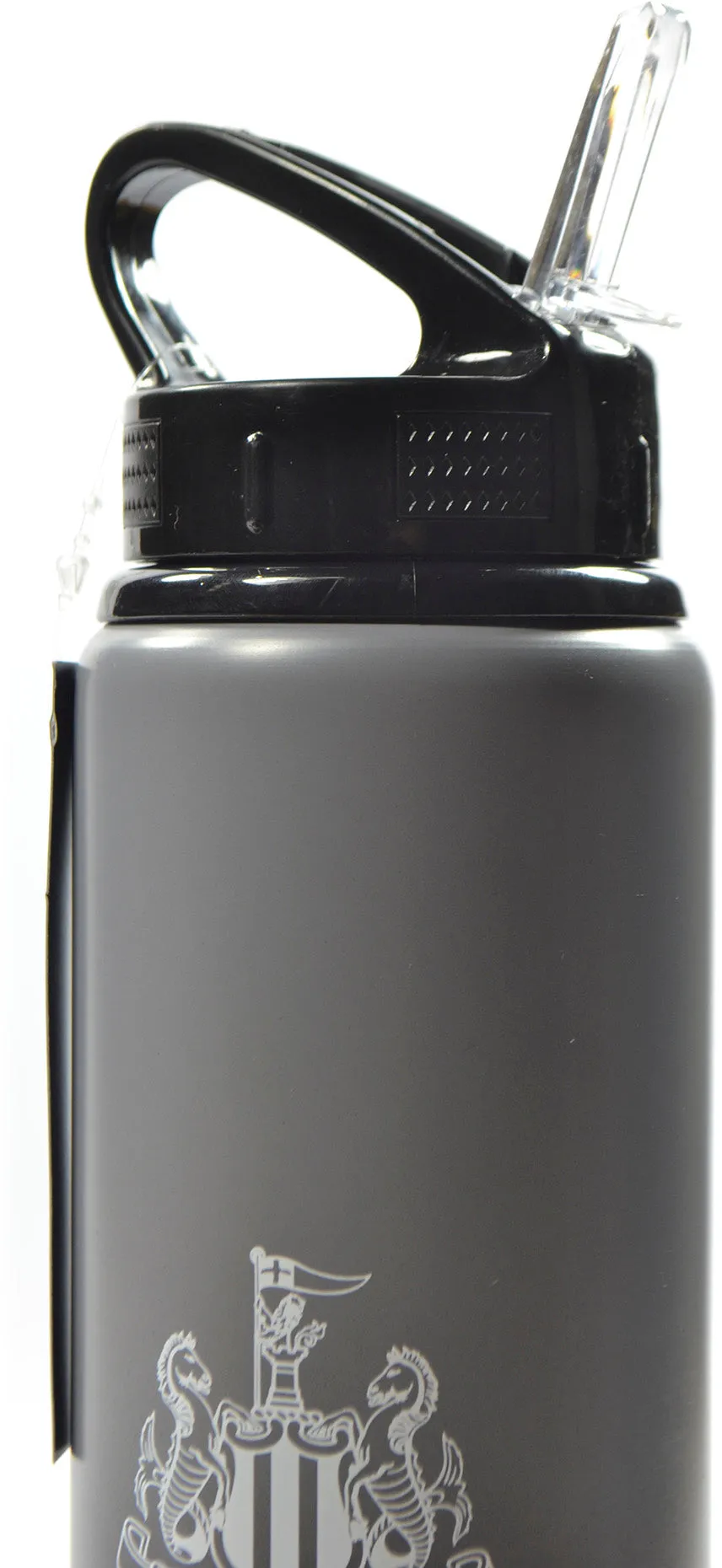 Newcastle United Fade Aluminium 750ml Water Bottle - Black