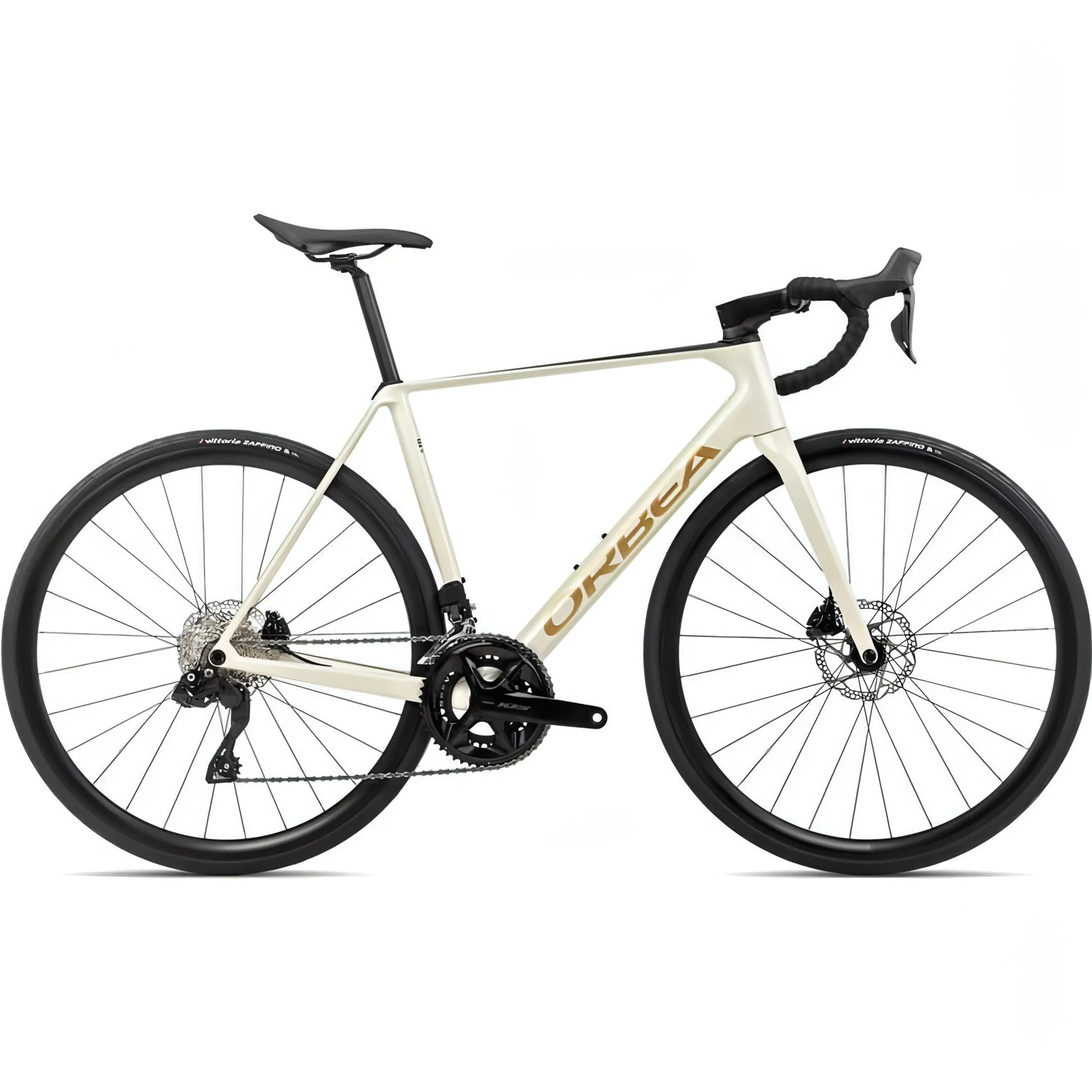 Orbea Orca M30i Carbon Road Bike 2024 - Ivory White & Burgundy