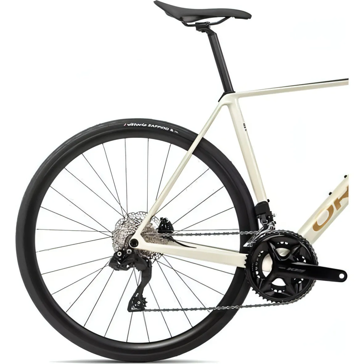 Orbea Orca M30i Carbon Road Bike 2024 - Ivory White & Burgundy