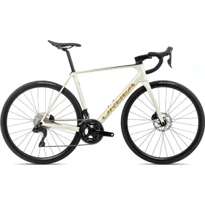 Orbea Orca M30i Carbon Road Bike 2024 - Ivory White & Burgundy