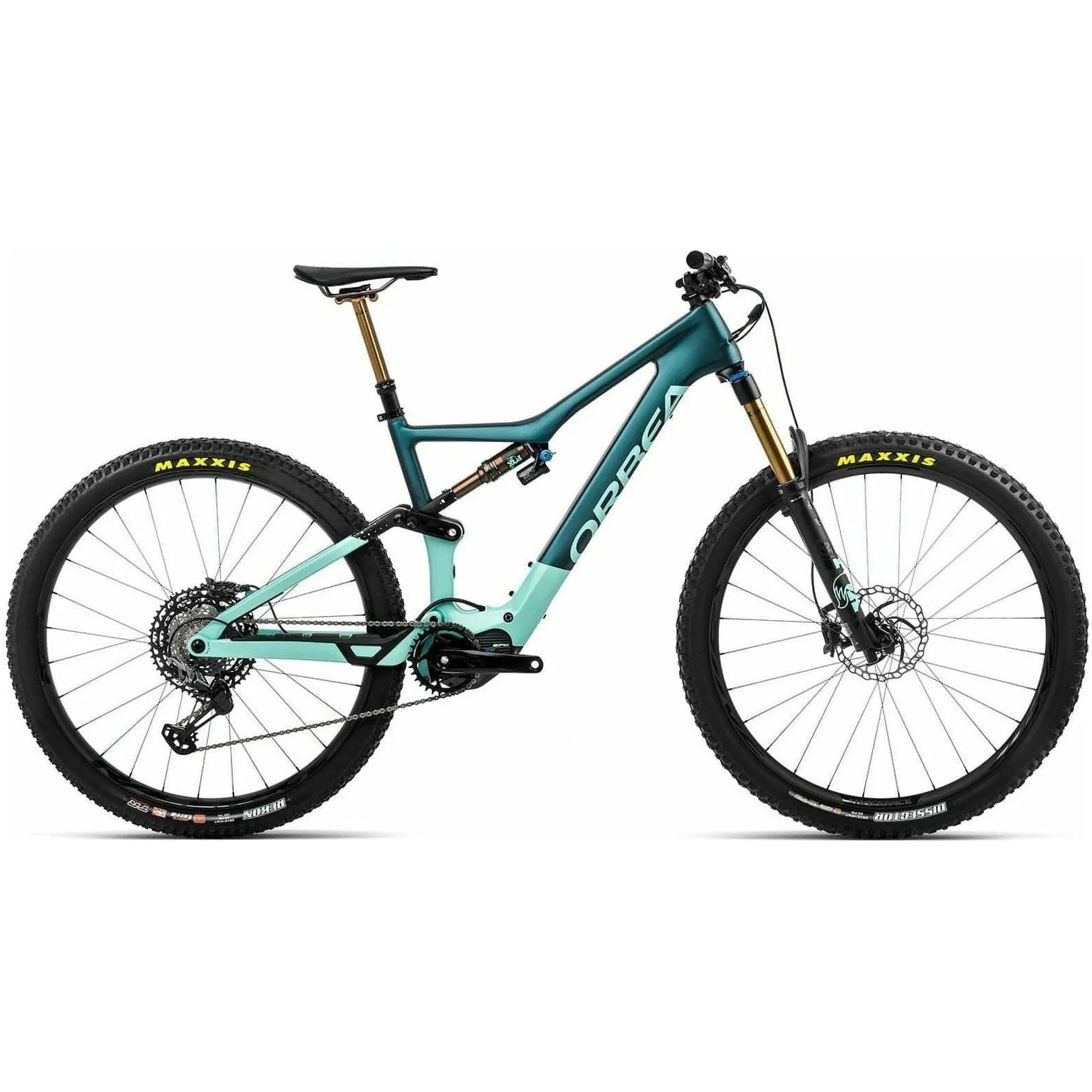 Orbea Rise M-Team Electric Carbon Mountain Bike 2022 - Green