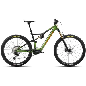 Orbea Rise M10 Carbon Electric Mountain Bike 2023 - Chameleon Goblin Green & Black