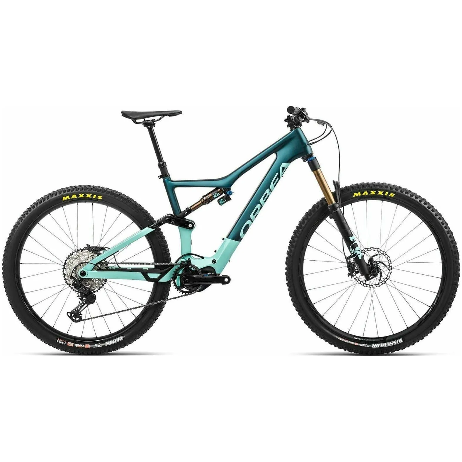 Orbea Rise M10 Electric Carbon Mountain Bike 2022 - Green
