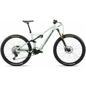 Orbea Rise M10 Electric Carbon Mountain Bike 2022 - White & Green