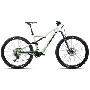 Orbea Rise M20 Electric Carbon Mountain Bike 2022 - White & Green