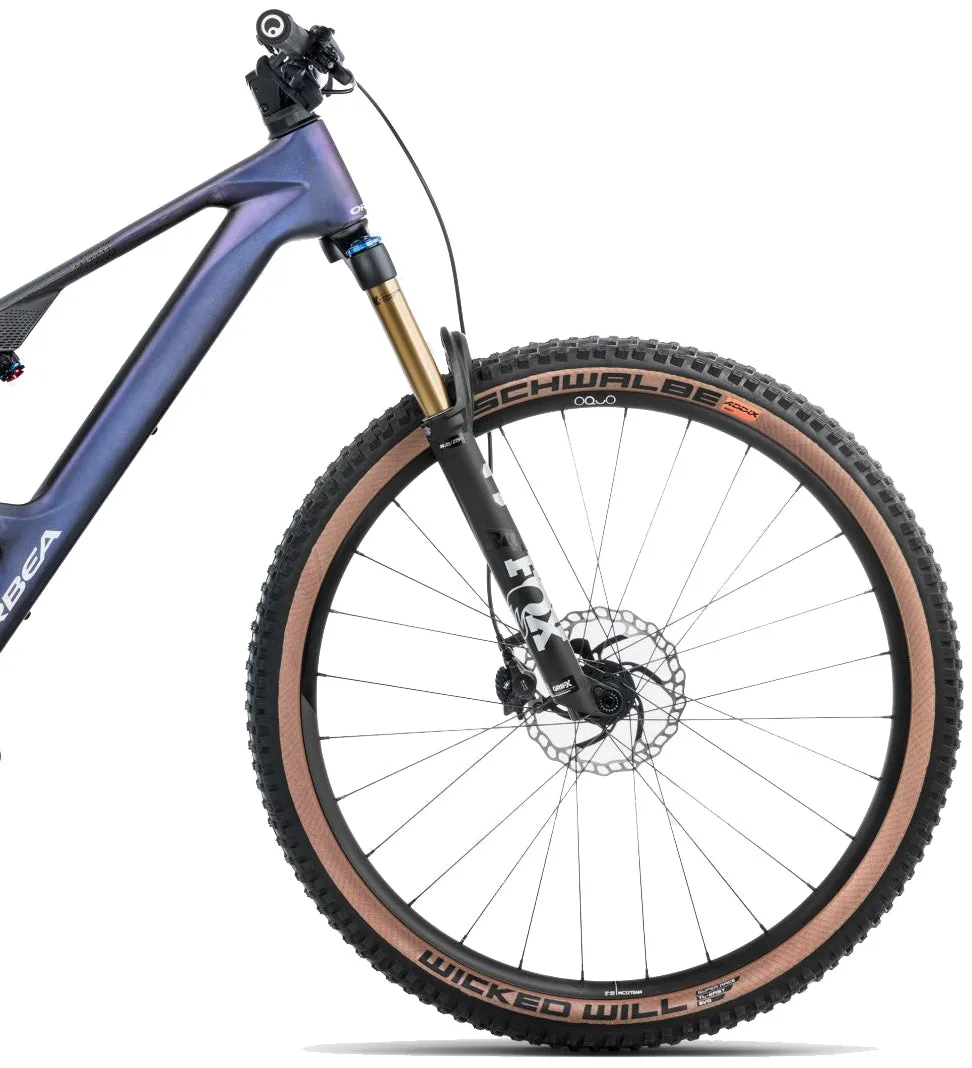 Orbea Rise SL M10 420W Carbon Electric Mountain Bike 2025 - Tanzanite Carbon View