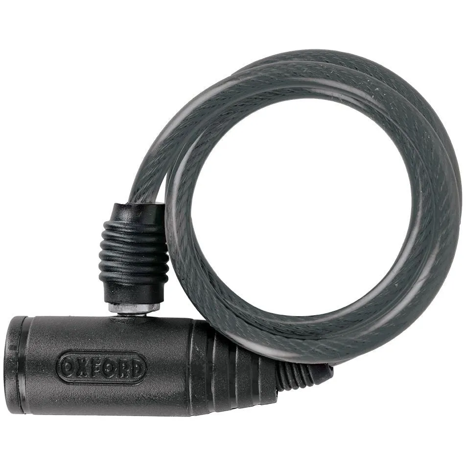 Oxford Bumper 6mm x 600mm Cable Lock - Black