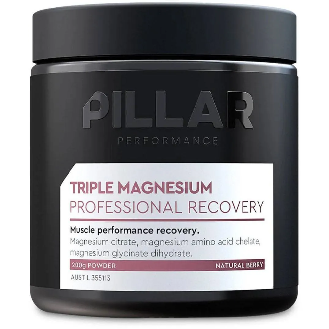 Pillar Performance Triple Magnesium Professional Recovery Powder 200g Tub