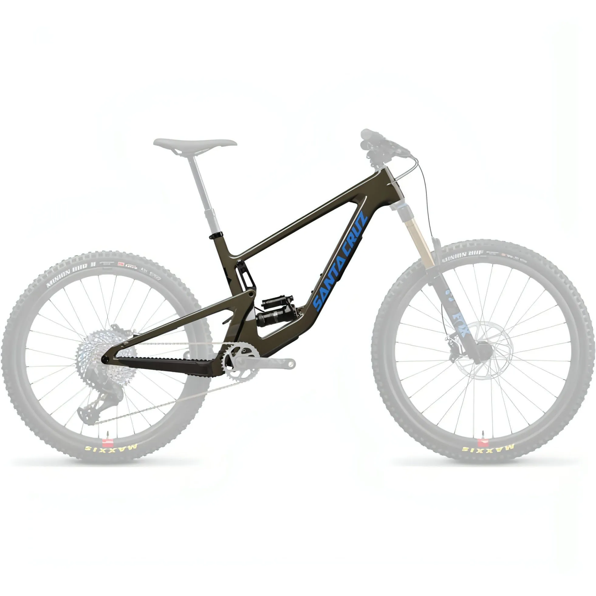 Santa Cruz Bronson 4 MX CC Carbon Mountain Bike Frame 2022 - Moss