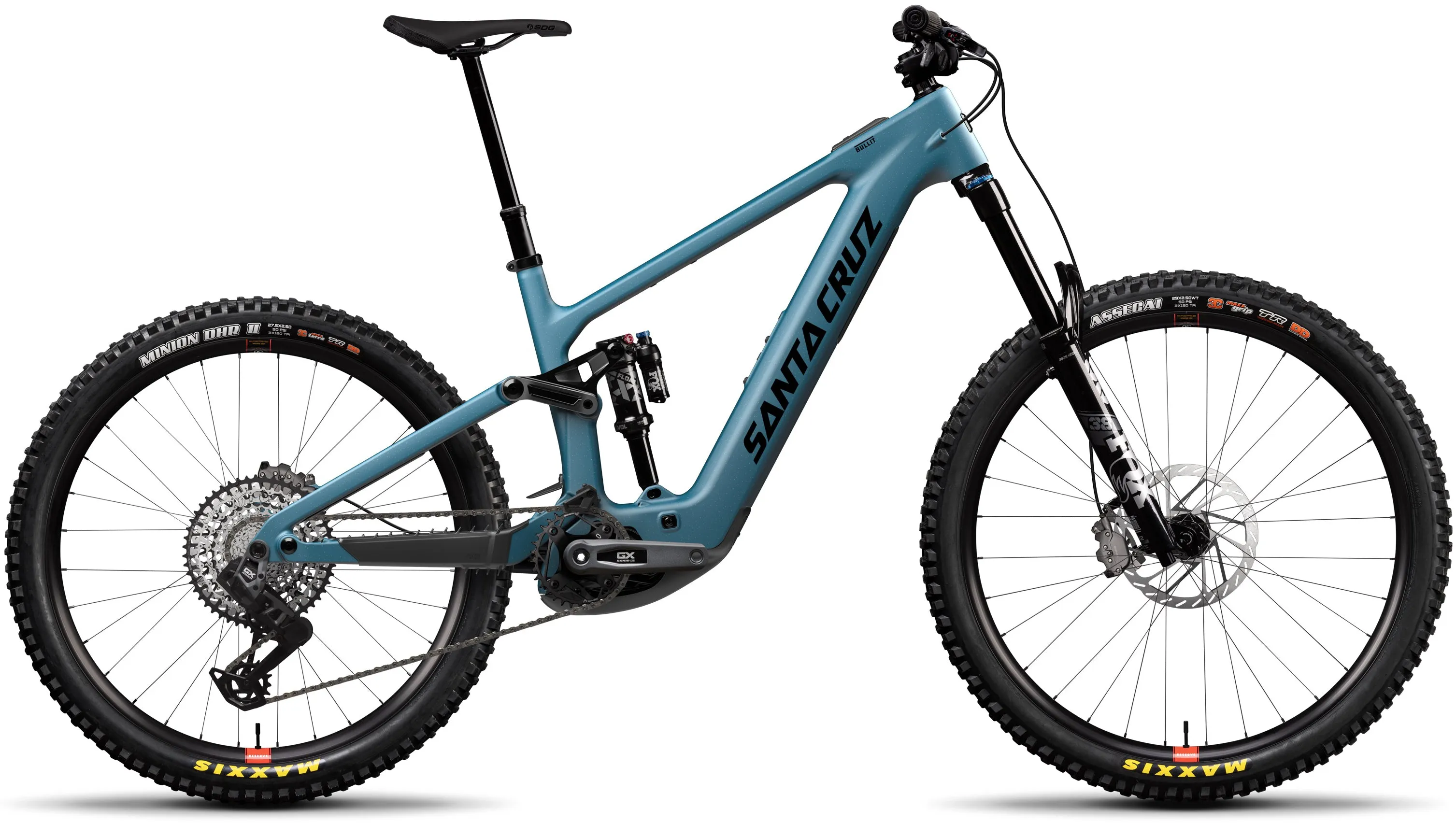 Santa Cruz Bullit 4 C MX 70 Carbon Electric Full Suspension Mountain Bike 2025 - Matte Teal