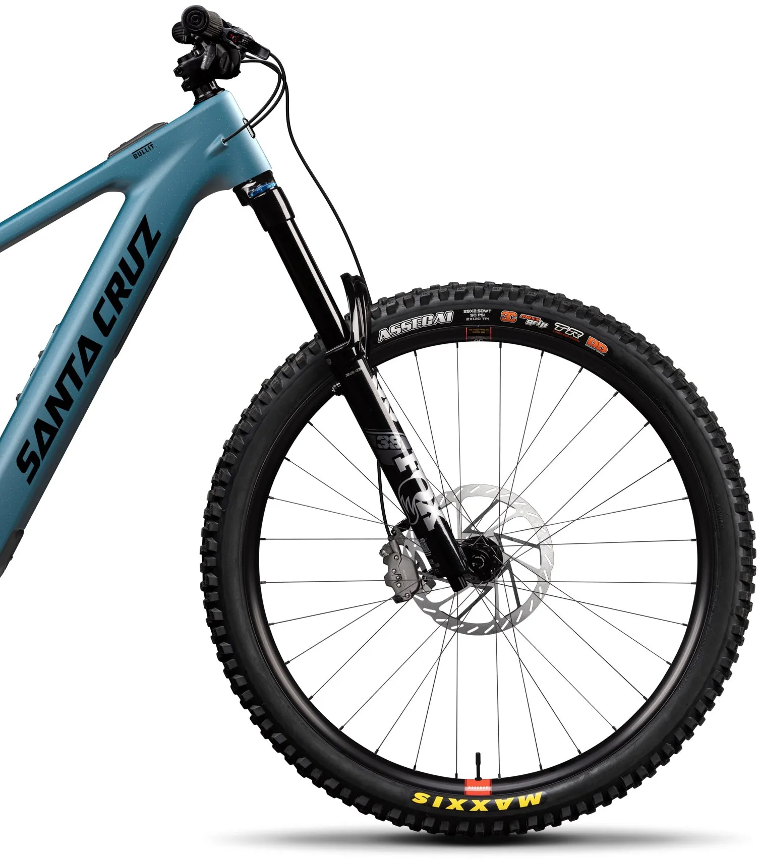 Santa Cruz Bullit 4 C MX GX AXS Carbon Electric Full Suspension Mountain Bike 2025 - Matte Teal