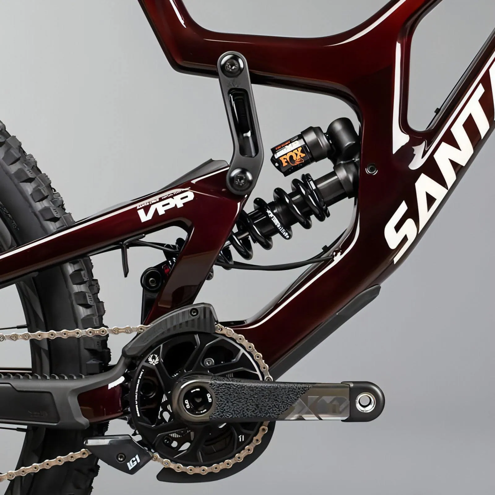 Santa Cruz V10 7 MX CC S Carbon Downhill Mountain Bike 2022 - Oxblood