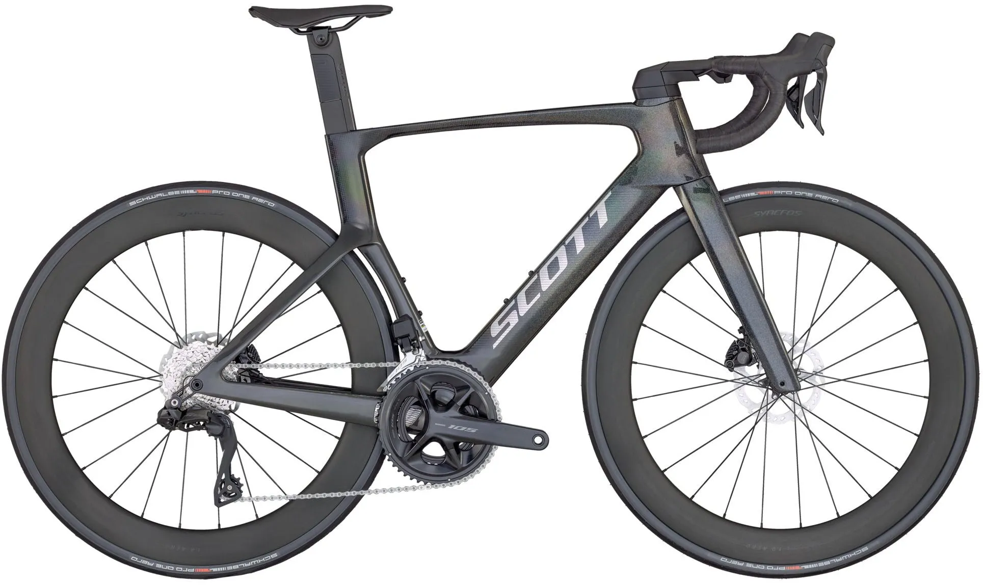 Scott Foil RC 20 105 Di2 Carbon Road Bike 2025 - Metallic Black