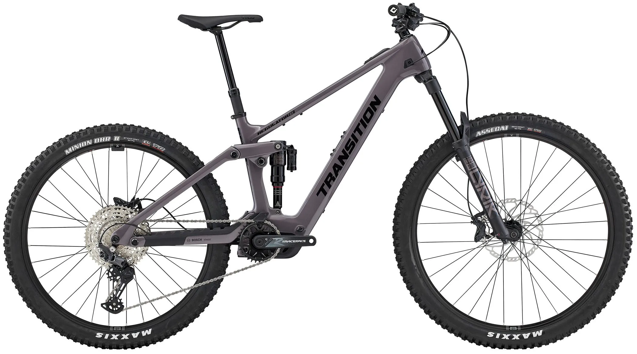 Transition Regulator SX Carbon Full Suspension Electric Mountain Bike 2025 - Grey