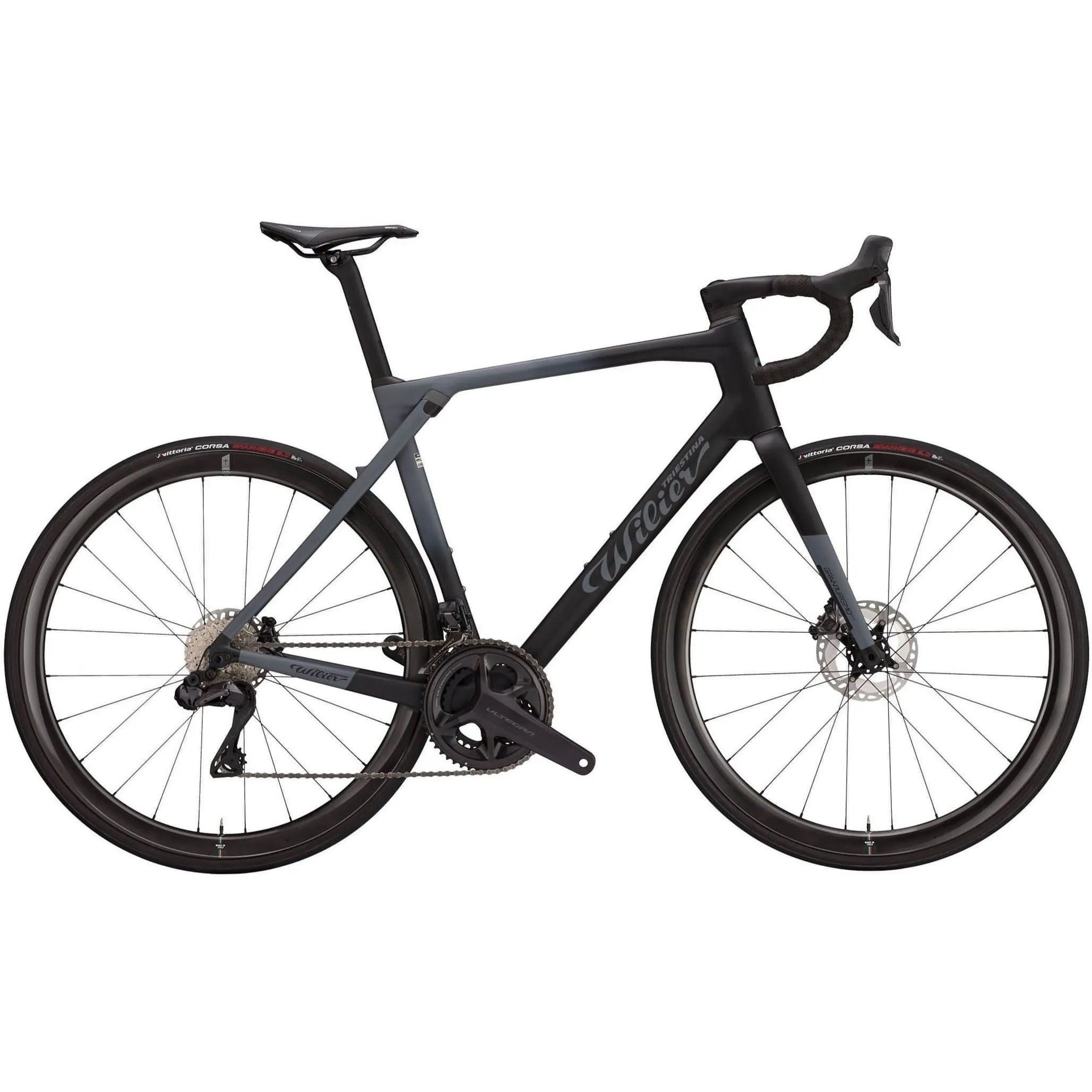 Wilier Triestina Granturismo SLR Ultegra Di2 SLR38 Carbon Road Bike 2023 - Black & Grey